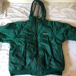 Green adidas jacket
